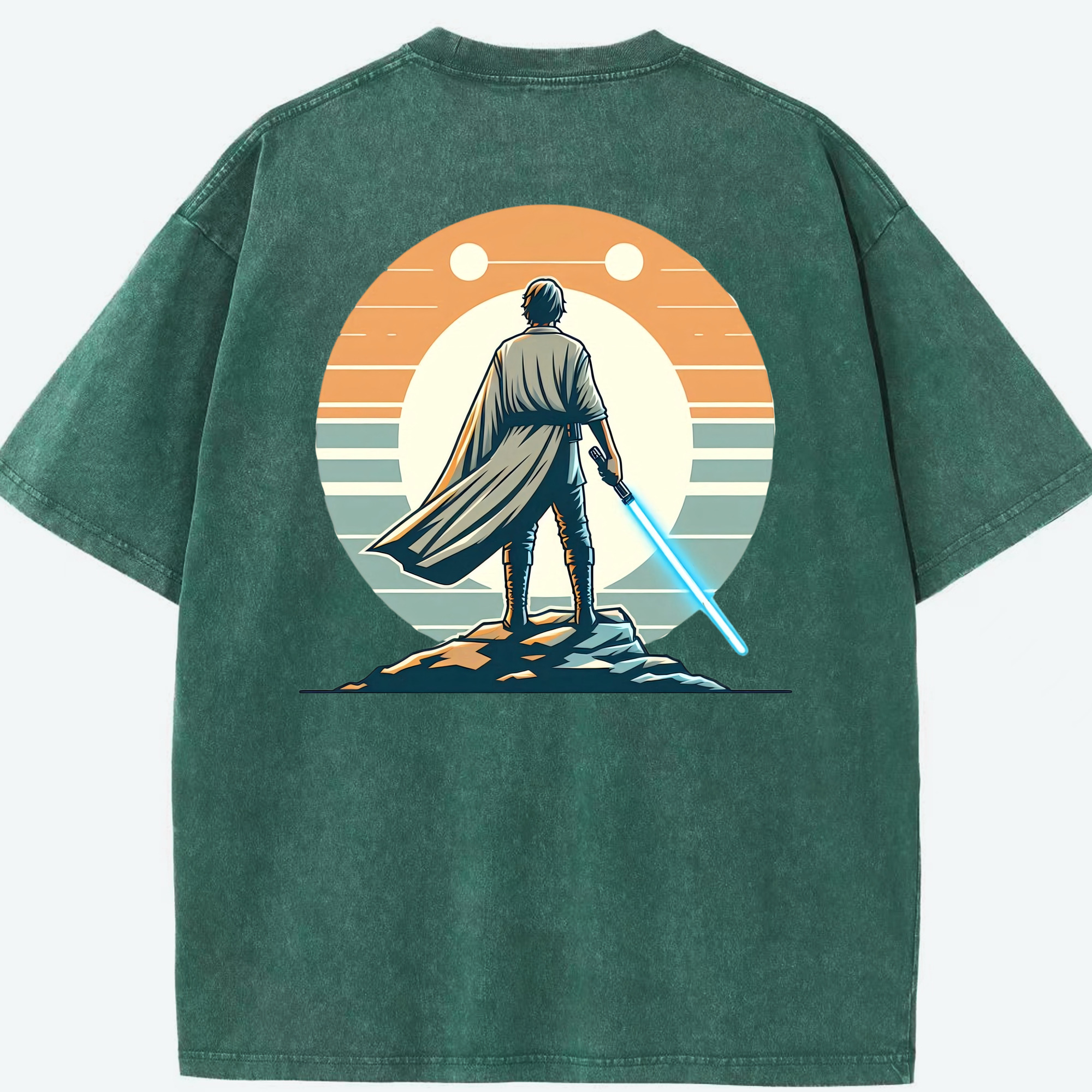 （画像用） スター・ウォーズ Star Wars 綿100% ヴィンテージ風 半袖Tシャツ（背面プリント）
